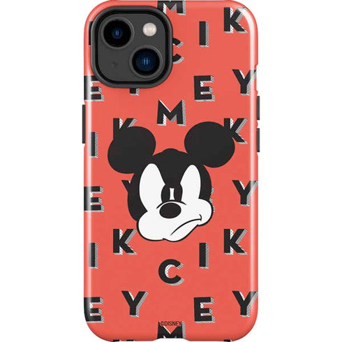 Disney Mickey Mouse Grumpy Face iPhone 14 Plus Impact Case