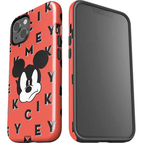 Disney Mickey Mouse Grumpy Face iPhone 15 Plus Impact Case