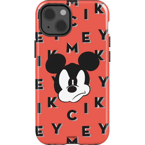Disney Mickey Mouse Grumpy Face iPhone 15 Impact Case