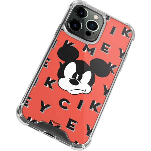 Disney Mickey Mouse Grumpy Face iPhone 15 Pro Clear Case