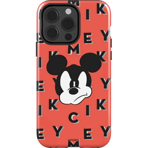 Disney Mickey Mouse Grumpy Face iPhone 15 Pro Impact Case