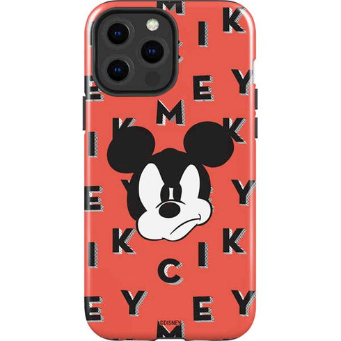 Disney Mickey Mouse Grumpy Face iPhone 15 Pro Max Impact Case