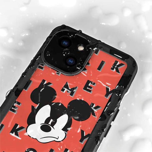 Disney Mickey Mouse Grumpy Face iPhone 15 Plus Waterproof Case