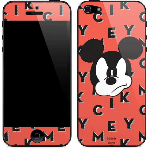 Disney Mickey Mouse Grumpy Face iPhone 5/5s/5SE Skin