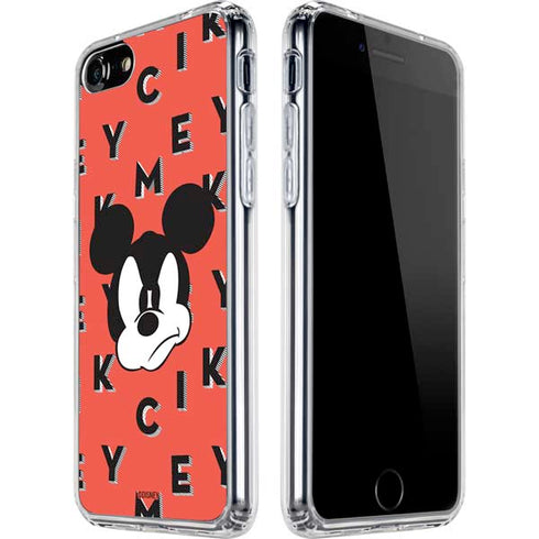 Disney Mickey Mouse Grumpy Face iPhone SE (2nd & 3rd Gen) Clear Case
