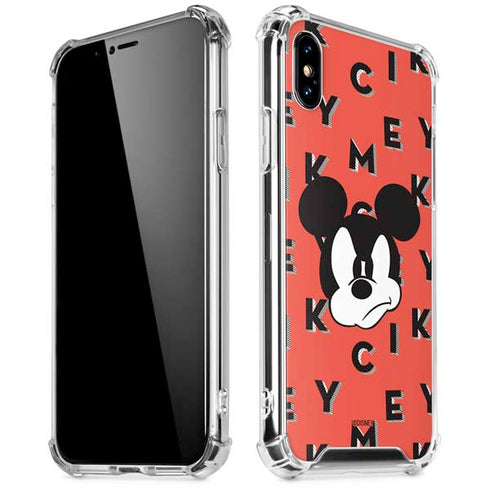 Disney Mickey Mouse Grumpy Face iPhone XS Max Clear Case