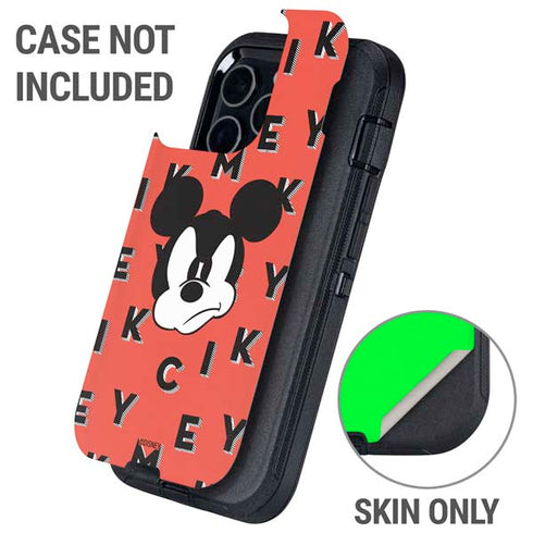 Disney Mickey Mouse Grumpy Face Otterbox Defender iPhone Skin