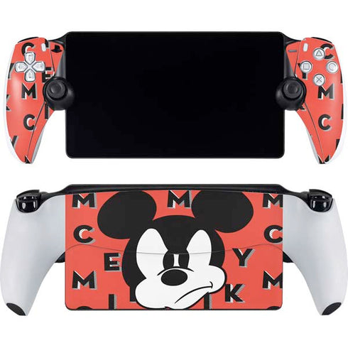 Disney Mickey Mouse Grumpy Face PlayStation Portal Remote Player Skin