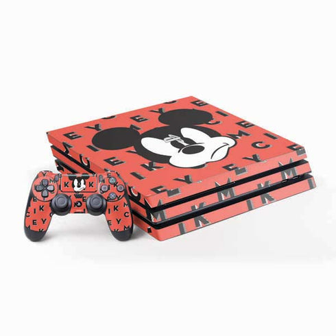 Disney Mickey Mouse Grumpy Face PS4 Pro Bundle Skin