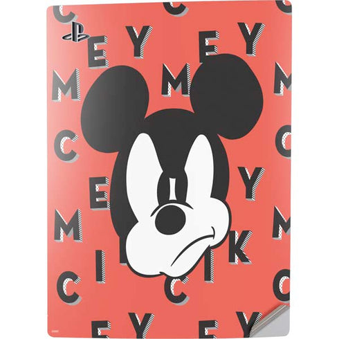 Disney Mickey Mouse Grumpy Face PS5 Digital Edition Console Skin