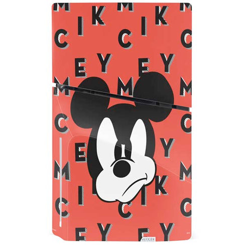 Disney Mickey Mouse Grumpy Face PS5 Slim Disk Bundle Skin