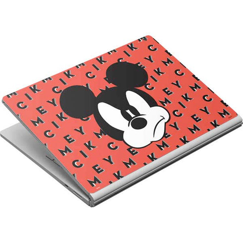 Disney Mickey Mouse Grumpy Face Surface Book Skin
