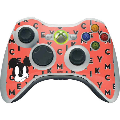 Disney Mickey Mouse Grumpy Face Xbox 360 Wireless Controller Skin