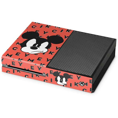 Disney Mickey Mouse Grumpy Face Xbox One Console Skin