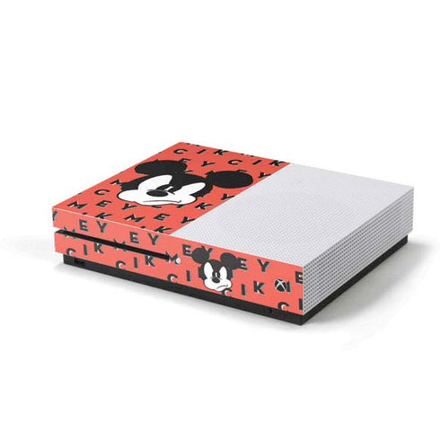 Disney Mickey Mouse Grumpy Face Xbox One S Console Skin