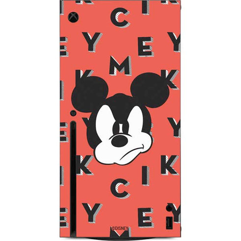 Disney Mickey Mouse Grumpy Face Xbox Series X Console Skin