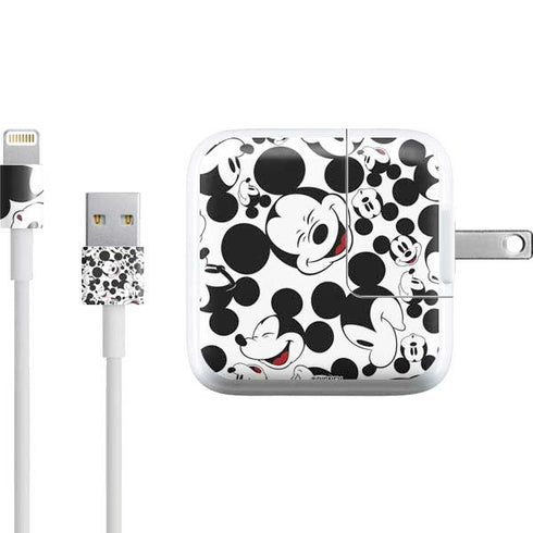 Disney Mickey Mouse Face Pattern iPad Charger (10W USB) Skin