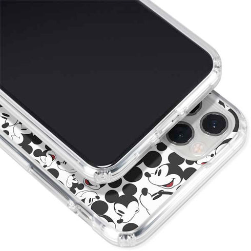 Disney Mickey Mouse Face Pattern iPhone 11 Pro Clear Case
