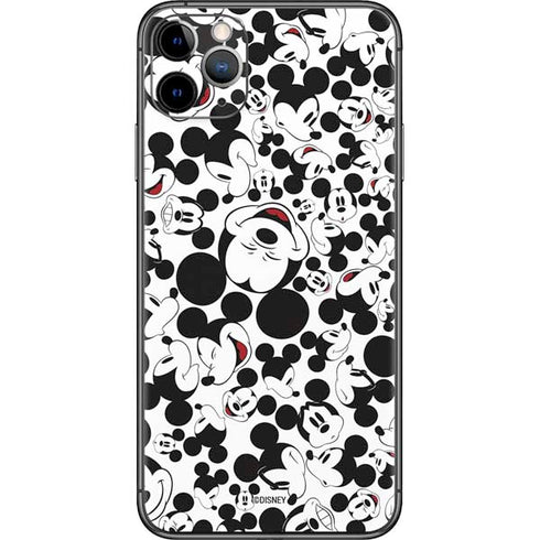 Disney Mickey Mouse Face Pattern iPhone 11 Pro Max Skin