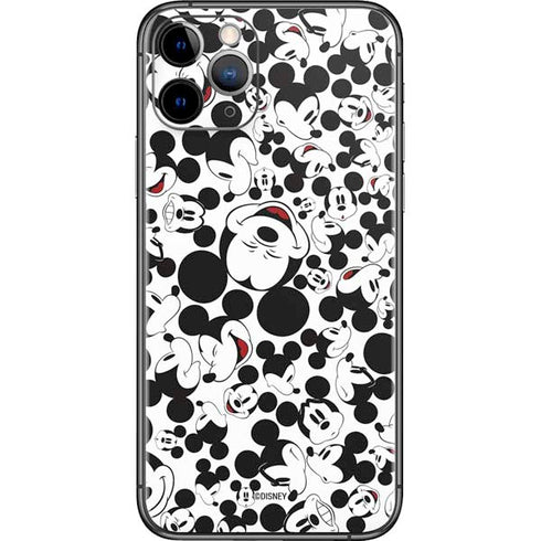 Disney Mickey Mouse Face Pattern iPhone 11 Pro Skin