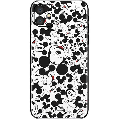 Disney Mickey Mouse Face Pattern iPhone 11 Skin