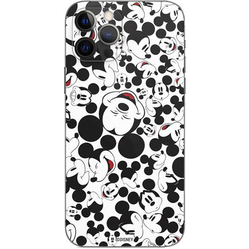 Disney Mickey Mouse Face Pattern iPhone 12 Pro Skin
