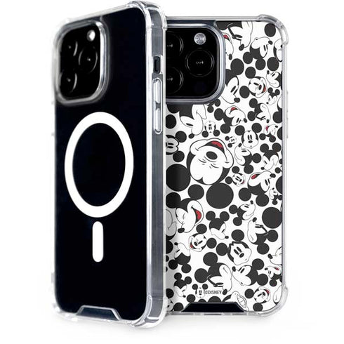 Disney Mickey Mouse Face Pattern iPhone 13 Pro Max MagSafe Case