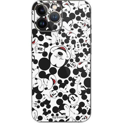 Disney Mickey Mouse Face Pattern iPhone 14 Pro Max Skin