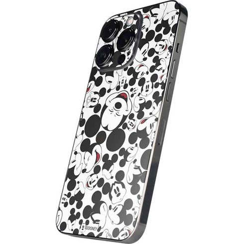 Disney Mickey Mouse Face Pattern iPhone 15 Pro Skin