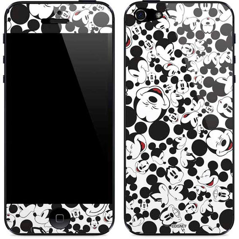 Disney Mickey Mouse Face Pattern iPhone 5/5s/5SE Skin