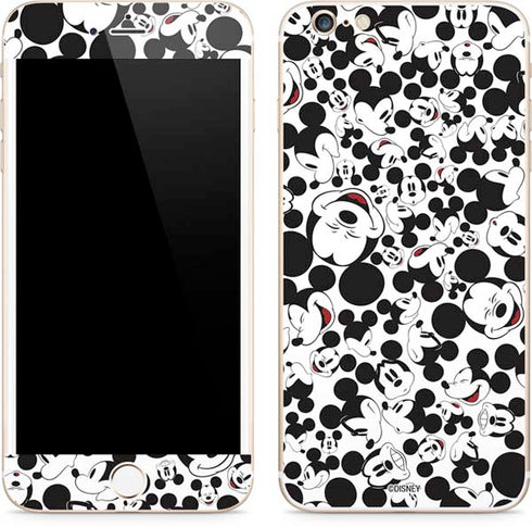 Disney Mickey Mouse Face Pattern iPhone 6/6s Plus Skin
