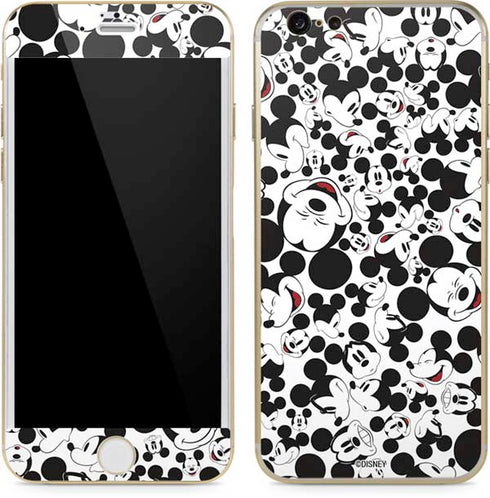 Disney Mickey Mouse Face Pattern iPhone 6/6s Skin