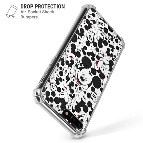 Disney Mickey Mouse Face Pattern iPhone 7/8 Plus Clear Case