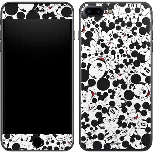 Disney Mickey Mouse Face Pattern iPhone 7 Plus Skin