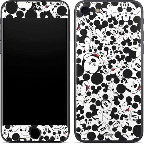 Disney Mickey Mouse Face Pattern iPhone 7 Skin