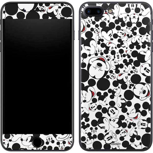 Disney Mickey Mouse Face Pattern iPhone 8 Plus Skin