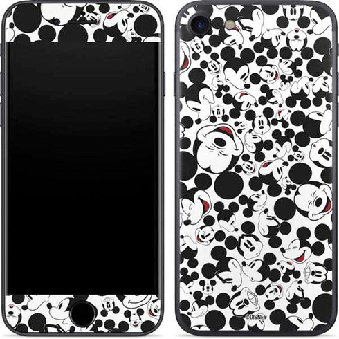 Disney Mickey Mouse Face Pattern iPhone SE (2nd & 3rd Gen) Skin