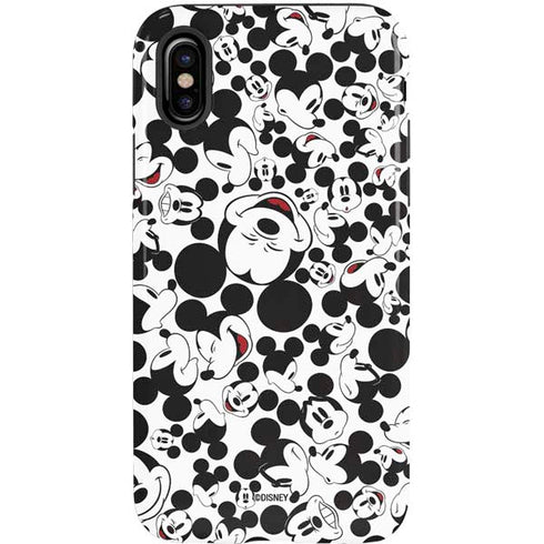Disney Mickey Mouse Face Pattern iPhone X Pro Case