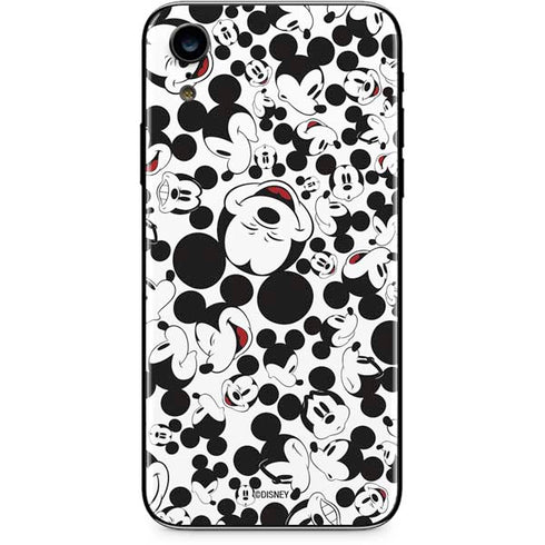 Disney Mickey Mouse Face Pattern iPhone XR Skin
