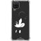 Disney Mickey Mouse Black and White Galaxy A12 Clear Case
