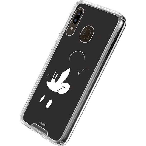 Disney Mickey Mouse Black and White Galaxy A30 Clear Case