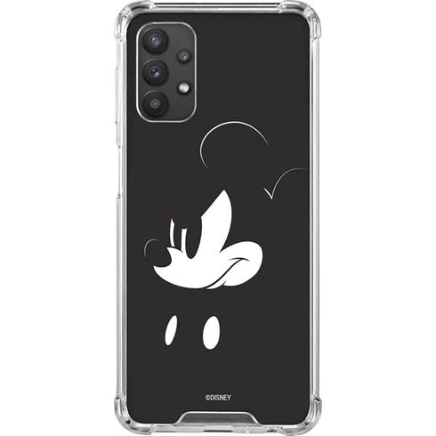 Disney Mickey Mouse Black and White Galaxy A32 5G Clear Case