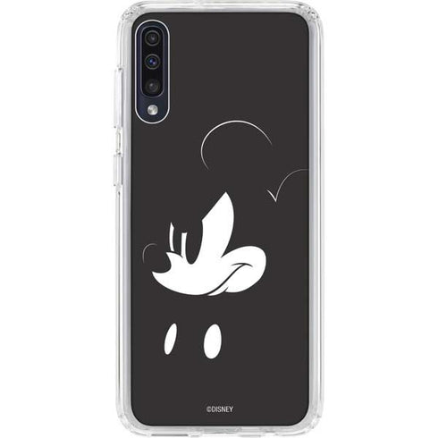 Disney Mickey Mouse Black and White Galaxy A50 Clear Case