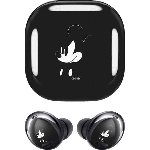 Disney Mickey Mouse Black and White Galaxy Buds Pro Skin