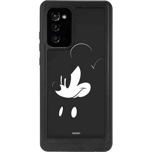 Disney Mickey Mouse Black and White Galaxy Note20 5G Waterproof Case