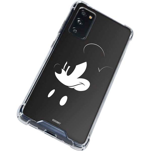 Disney Mickey Mouse Black and White Galaxy S20 FE Clear Case