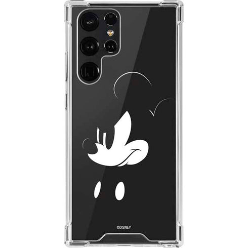 Disney Mickey Mouse Black and White Galaxy S22 Ultra Clear Case
