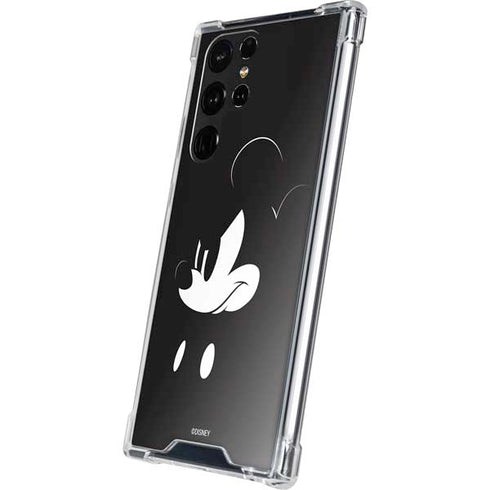 Disney Mickey Mouse Black and White Galaxy S22 Ultra Clear Case