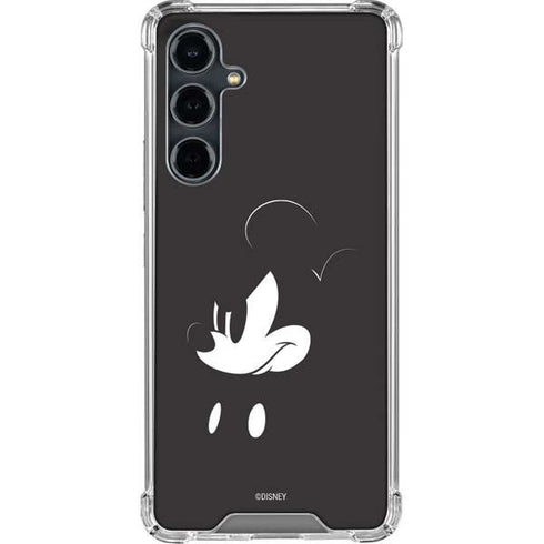 Disney Mickey Mouse Black and White Galaxy S23 FE Clear Case