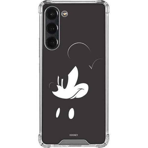 Disney Mickey Mouse Black and White Galaxy S23 Plus Clear Case